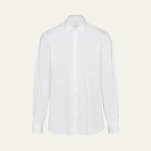 PRADA Men's Classic Stretch Poplin Sport Shirt